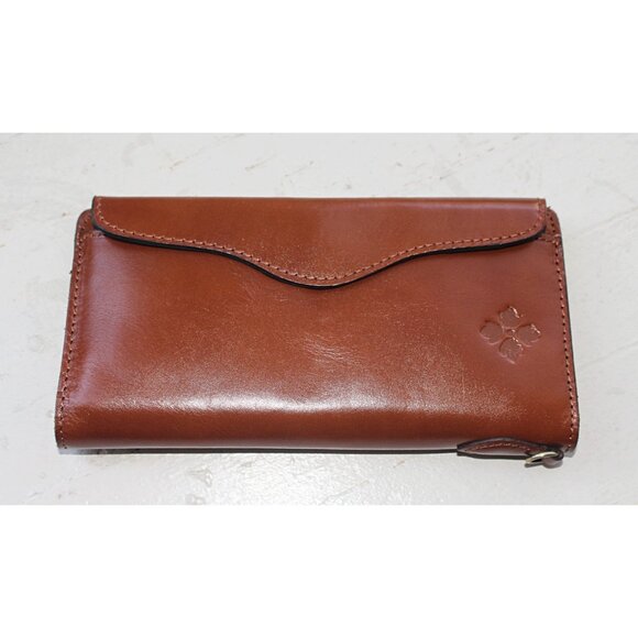 NEW - Patricia Nash Valentia Hand Tooled Leather RFID Clutch Wallet in Tan - Picture 2 of 8